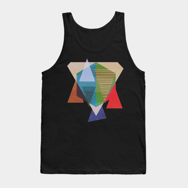 Colorful Geometric Art Tank Top by AlondraHanley